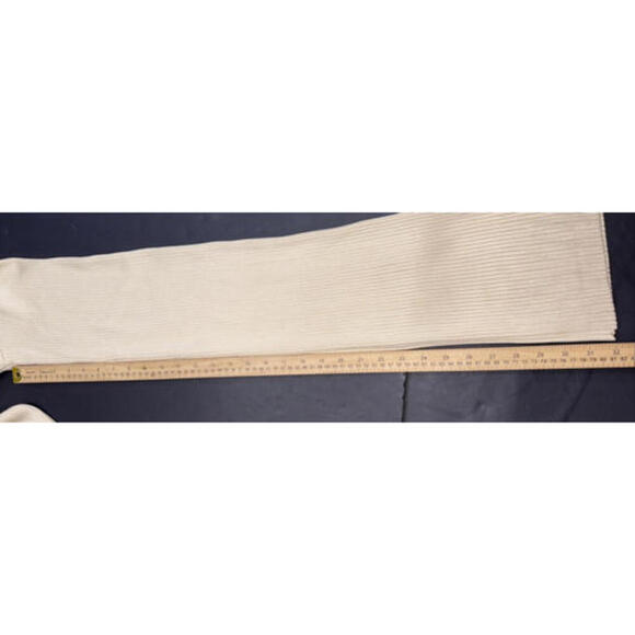 Significant Other Cream Ribbed City Chic Minimalist Classy 2 Piece Set Small - Picture 6 of 15